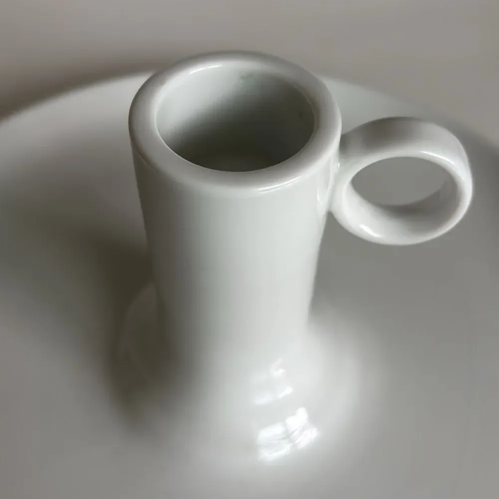 IKEA White Ceramic Taper Candleholder